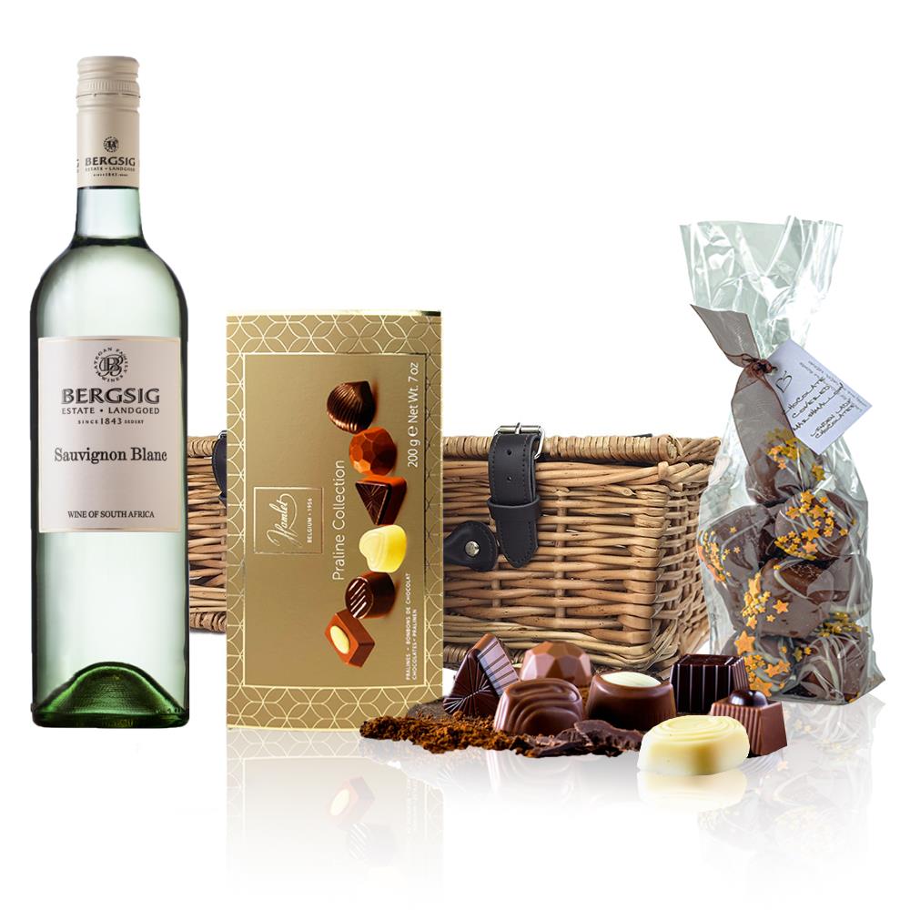 Bergsig Estate Sauvignon Blanc And Chocolates Hamper